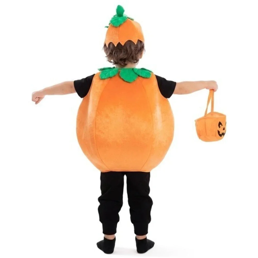 Spooktacular Creations Toddler Pumpkin Costume 3T Jack-O-Lantern Hat Set